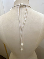 The Family Jewels milky quartz statement necklace