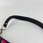 Coach Tartan Plaid Signature C Shoulder Bag Purple