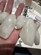 The Family Jewels milky quartz statement necklace