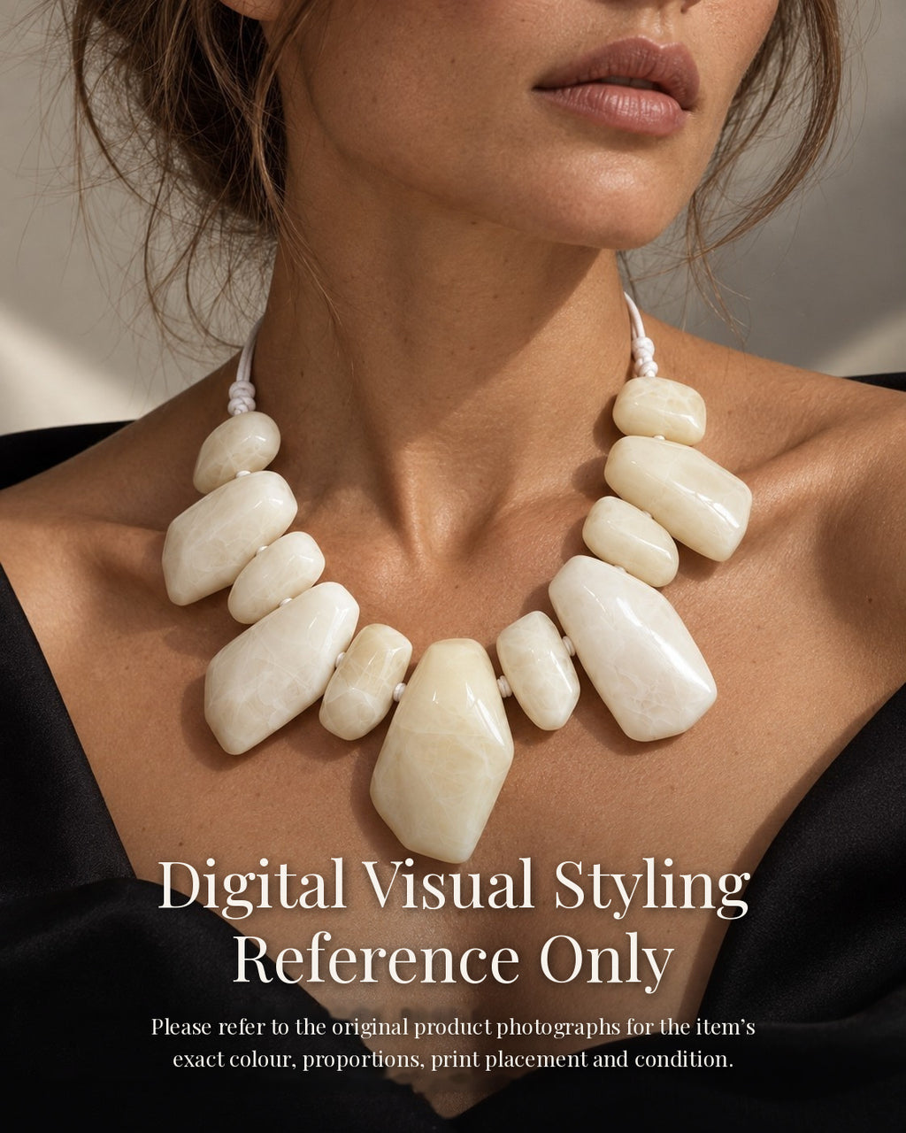The Family Jewels milky quartz statement necklace