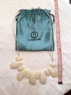 The Family Jewels milky quartz statement necklace