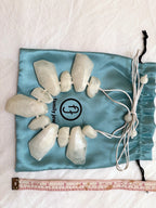 The Family Jewels milky quartz statement necklace