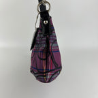 Coach Tartan Plaid Signature C Shoulder Bag Purple